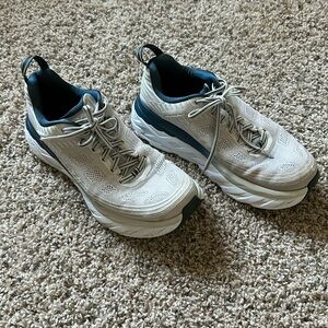 Hoka One One Women’s Bondi 6 1019272 LRNC Gray Blue Running Shoes Size 9 (wear)